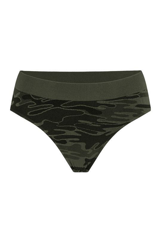 Slip Motif Camouflage Oh Mademoiselle - Kaki