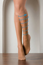 Lot de 2 paires Mi-Bas Jambes Légères 25D Activ' Day - Nude