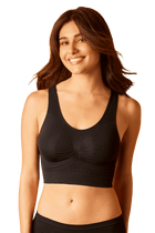 Brassière Bretelles Larges Galbante Silhouette - Noir