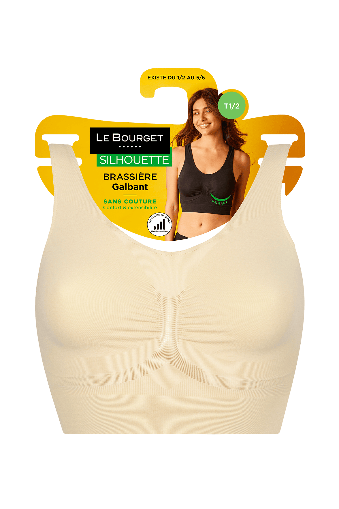 Brassière Bretelles Larges Galbante Silhouette - Peau