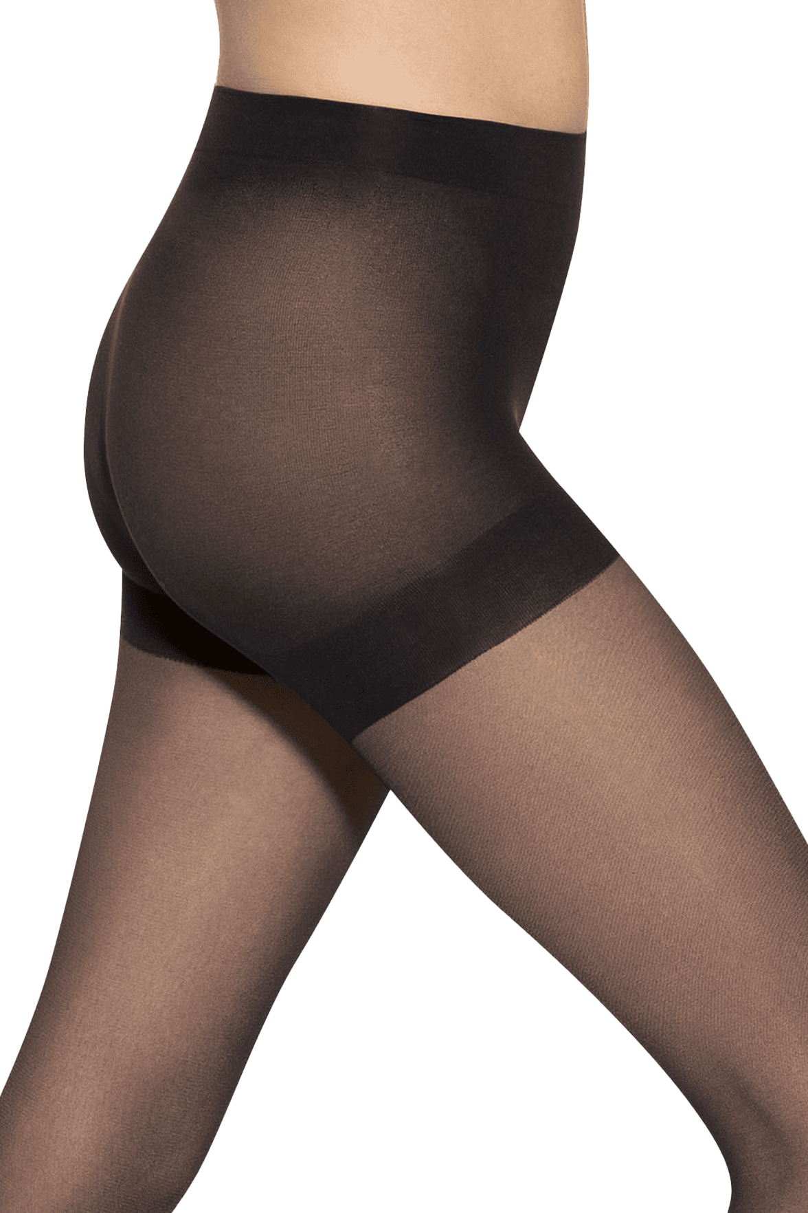 Collant Semi-Opaque Affinant 30D Profil Perfect - Noir
