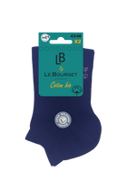 Lot de 2 Paires de Socquettes Homme Ultra Courtes en Coton Bio - Marine