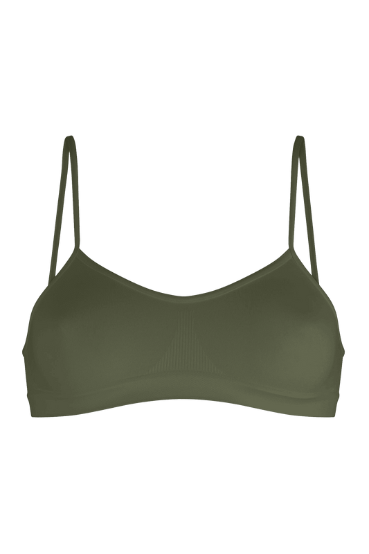 Brassière Bretelles Fines Oh Mademoiselle - Kaki