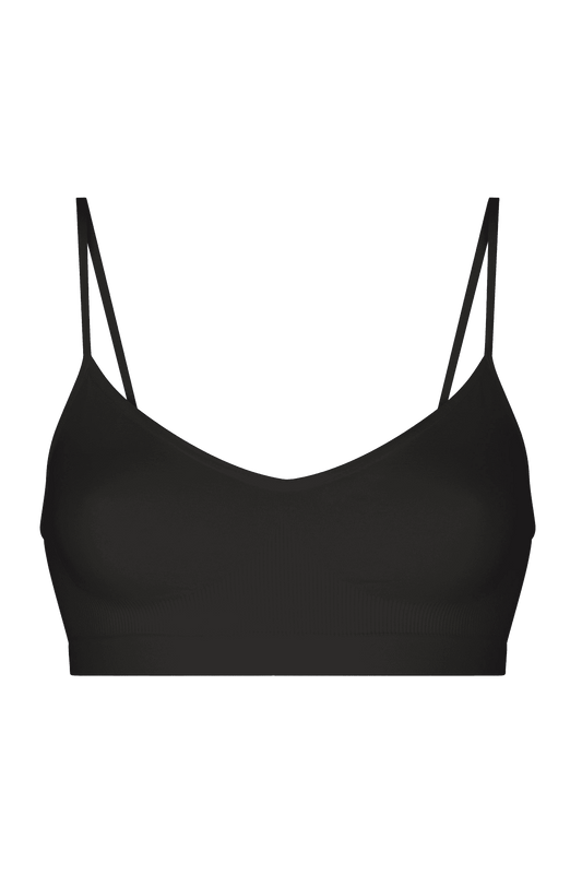 Brassière Bretelles Fines Oh Mademoiselle - Noir