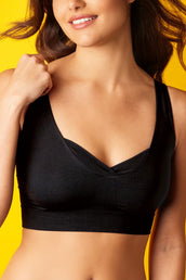 Brassière Bretelles Larges avec Maintien et Confort - Noir