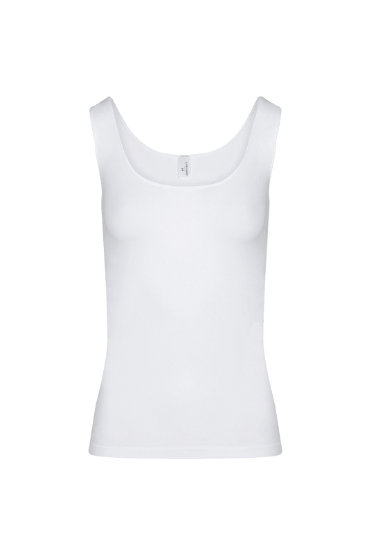 Caraco Bretelles Larges avec bandeau intégré - Blanc