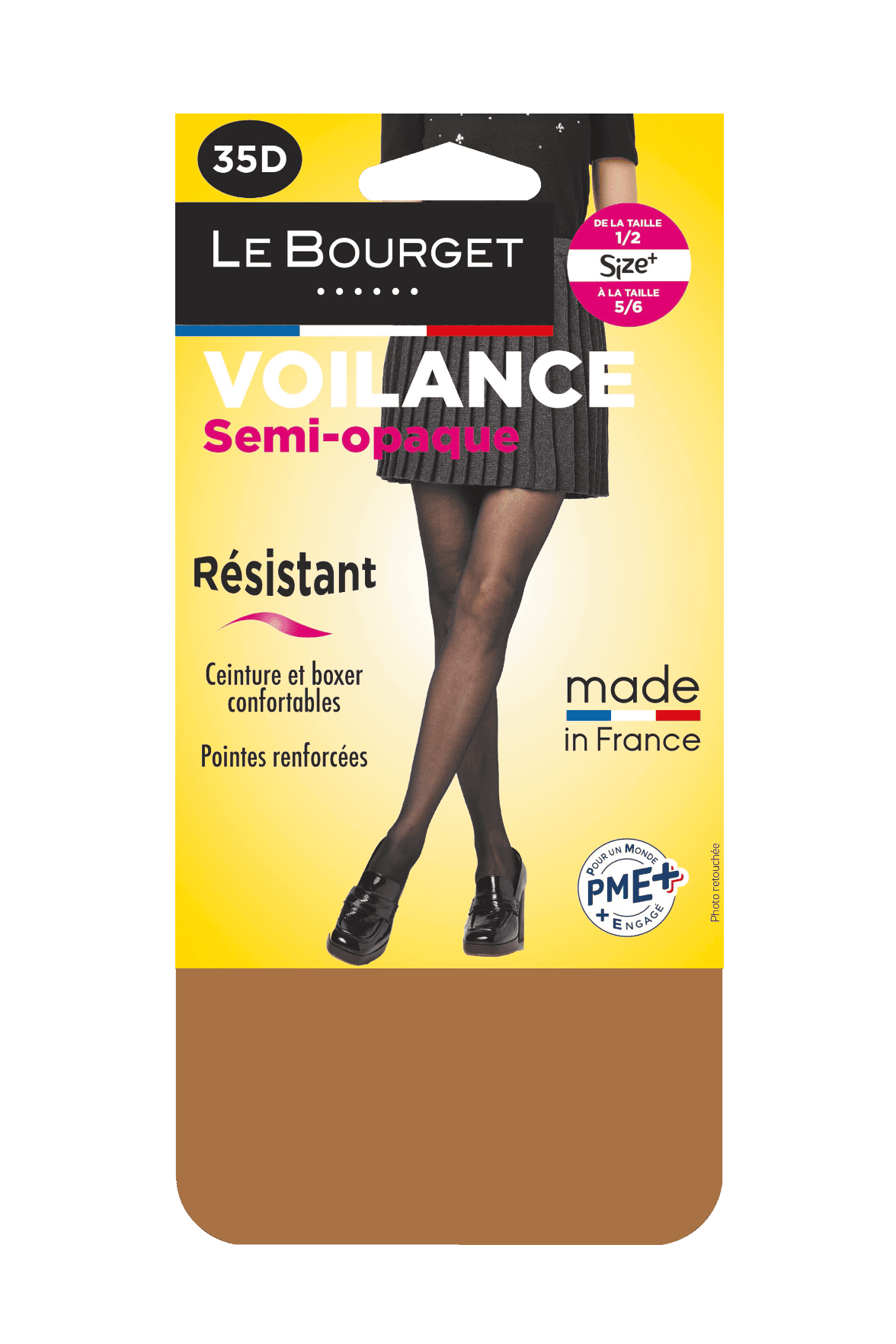 Collant Semi-Opaque Satiné Voilance 35D Made in France - Panama