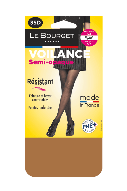 Collant Semi-Opaque Satiné Voilance 35D Made in France - Panama